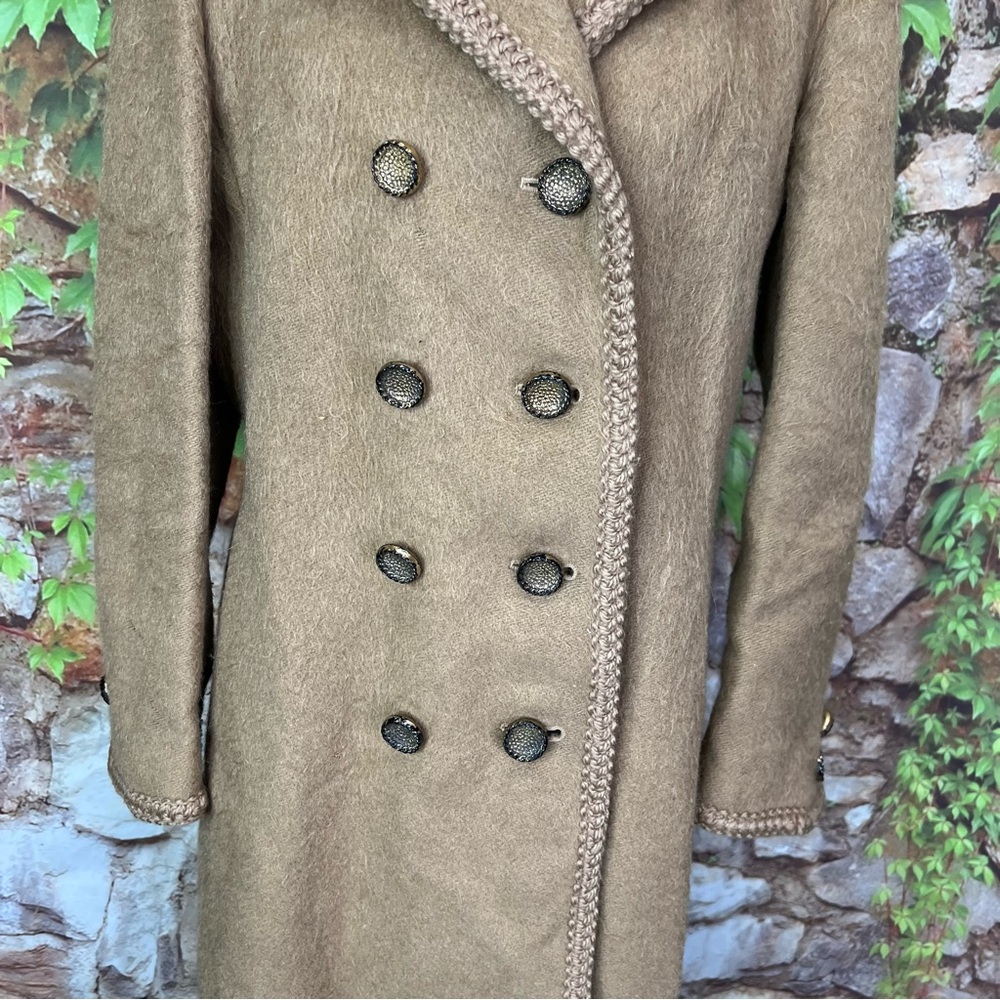 VINTAGE LODENFREY Rare Munich Alpine Loden Coat Camel Wool, 10/M - Picture 5 of 16